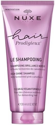 NUXE Hair Prodigieux High Shine Shampoo Nourishing & Cleansing Radiance Boost with Fermented Pink Camellia Oil