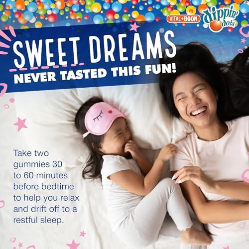 Vital+Boon Dippin' Dots Kids Melatonin Gummies Natural Sleep Aid