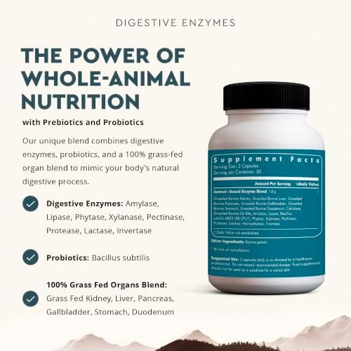 Ancestral Supplements Digestive Enzymes for Women & Men, 90 Ct