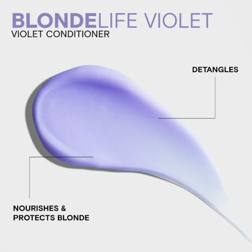 Joico Blonde Life Violet Conditioner For Cool and  Bright Blonde Hair  Neutralize Brassy Tones  Banish Yellow Tones  Boost Shine  Sulfate Free  With Monoi and  Tamanu Oil