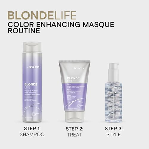 Joico Blonde Life Violet Conditioner For Cool and  Bright Blonde Hair  Neutralize Brassy Tones  Banish Yellow Tones  Boost Shine  Sulfate Free  With Monoi and  Tamanu Oil