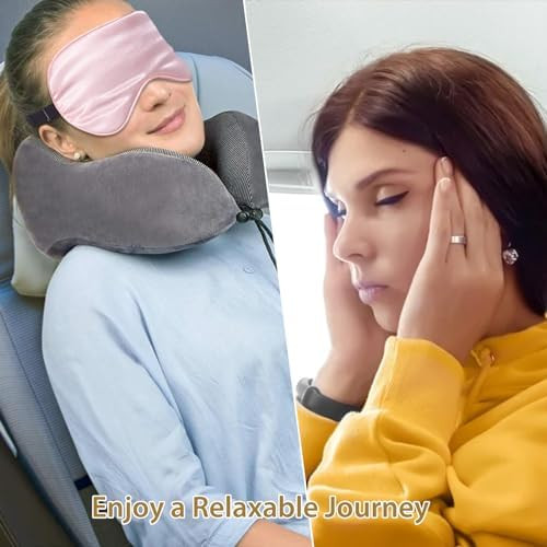 JroyJoy 4 Pack Silk Sleep Mask Blackout Eye Mask with Adjustable Strap