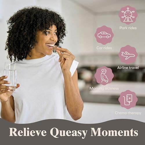 Three Lollies Queasy Drops Relief from Nausea & Travel Sickness Soothes a Dry Mouth & Settles Stomach Natural Ingredients