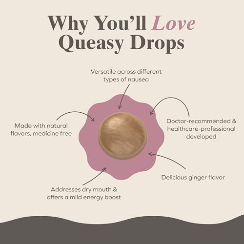 Three Lollies Queasy Drops Relief from Nausea & Travel Sickness Soothes a Dry Mouth & Settles Stomach Natural Ingredients