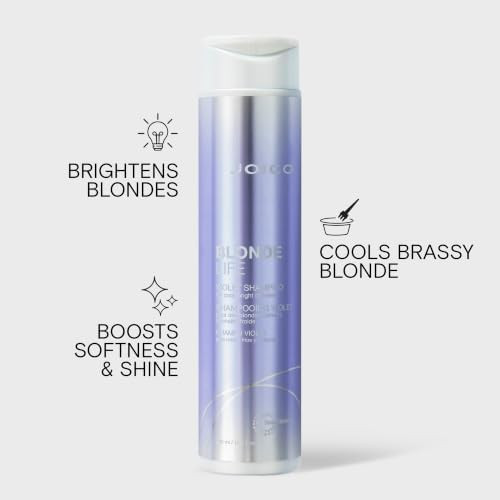 Joico Blonde Life Violet Shampoo  and  Conditioner Set For Cool and  Bright Blonde Hair  Neutralize Brassy Tones  Banish Yellow Tones  Boost Shine  Sulfate Free  Fortified With Monoi and  Tamanu Oil