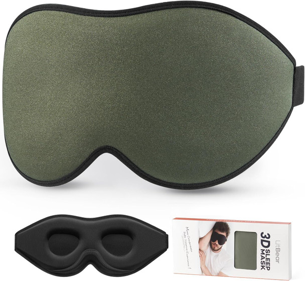 LitBear Sleep Mask for Side Sleeper Women Men Eye Mask for Sleeping