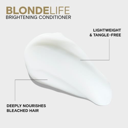 Joico Blonde Life Brightening Shampo  and  Conditioner For Blonde Hair  Add Softness  and  Smoothness  Sulfate Free  Fortified With Monoi and Tamanu Oil