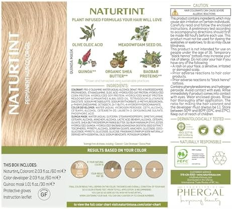 Naturtint  Permanent Hair Color (Pack of 1) Ammonia Free Vegan Cruelty Free up to 100% Gray Coverage Long Lasting Results