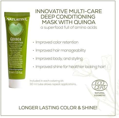 Naturtint  Permanent Hair Color (Pack of 1) Ammonia Free Vegan Cruelty Free up to 100% Gray Coverage Long Lasting Results