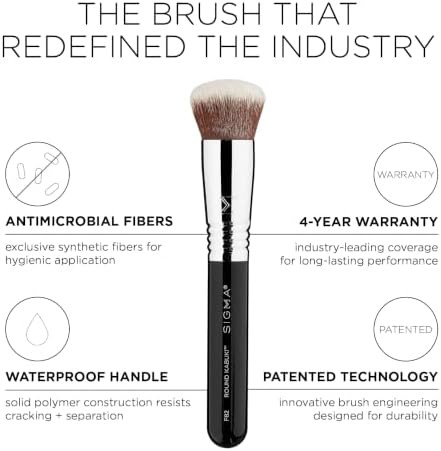 Sigma Beauty F82 Round Kabuki™ Brush - Makeup Brush for Powder and Cream
