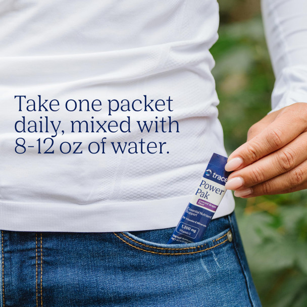 Trace Minerals Power Pak Electrolyte Drink Mix, Concord Grape, 30 Packets