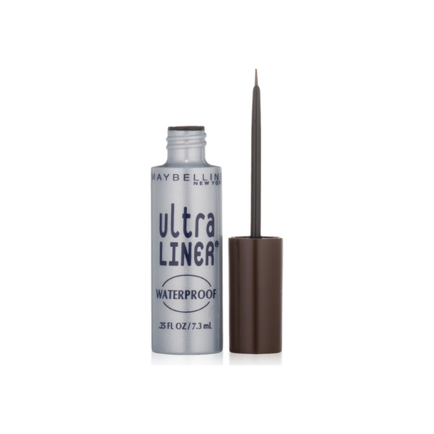 Maybelline Line Works Ultra Liner Liquid Waterproof Eyeliner, Dark Brown [302], 0.25 oz