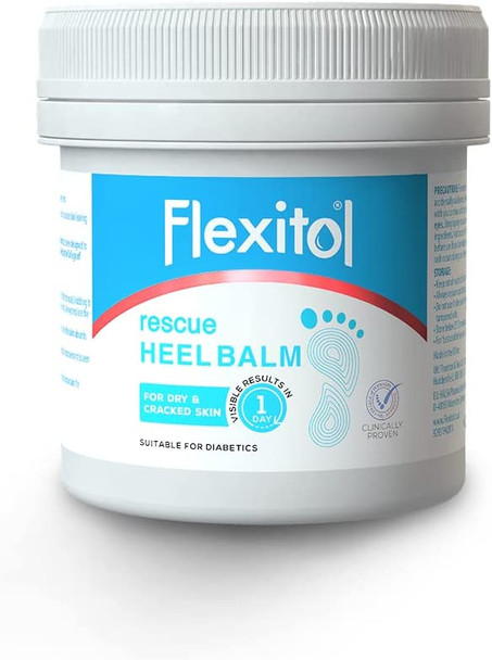 Flexitol Rescue Heel Balm 485g, Clinically Proven Treatment For Dry Cracked Feet, Treats and Repairs Dry Cracked Skin, Provides Intense Moisturisation And Hydration
