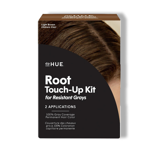 dpHUE Root Touch-Up Kit for Resistant Grays Permanently Cover Difficult Stubborn Gray Hair  2 Applications Included  Vegan & Leaping Bunny Certified