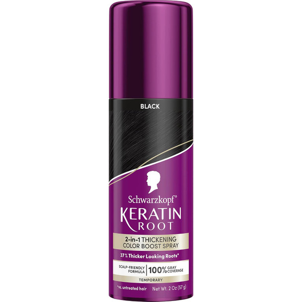 Schwarzkopf® Keratin Root Dark Brown Temporary Color & Thickening Spray