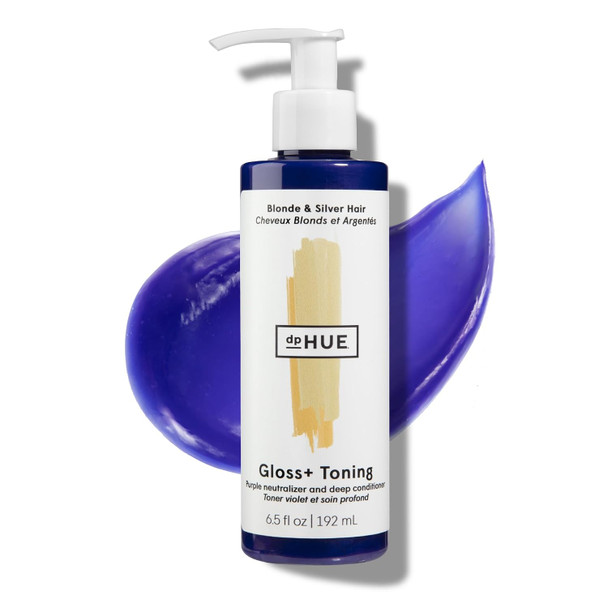dpHUE Gloss+ Toning Deep Condition & Neutralize Brass  For Dark Hair  Red Warmth Dark Brown  Anti-Brass Treatment  Hair Conditioner  Vegan Leaping Bunny