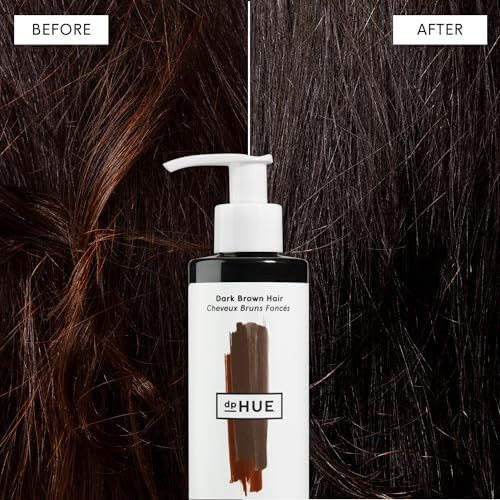 dpHUE Gloss+ Toning Deep Condition & Neutralize Brass  For Dark Hair  Red Warmth Dark Brown  Anti-Brass Treatment  Hair Conditioner  Vegan Leaping Bunny