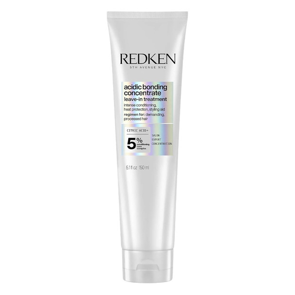 Redken Acidic Bonding Concentrate Leave In Conditioner  Hair Repair Treatment For Weak & Damaged Hair  Bond Building & Strengthening Smooths & Provides Heat Protection