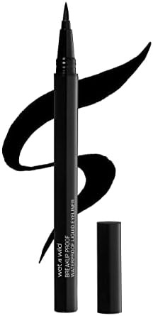 wet n wild Mega Last Breakup Proof Liquid Eyeliner - Ultra-Fine Brush, Waterproof, 16-Hour Long-Lasting Wear- Cruelty-Free & Vegan