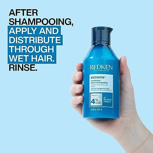 Redken Extreme Conditioner For Damaged Hair Strengthen  Protect Damaged Hair Infused With Proteins