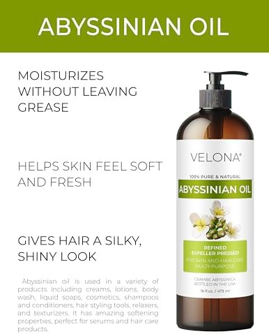 velona Abyssinian Oil Pure and Natural Carrier Oil  Hair Body Care  Use Today - Enjoy Results