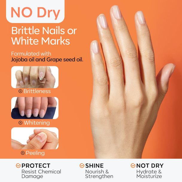 modelones Acetone Nail Polish Remover, Gel & Nail Polish Quick Removal 8 Oz