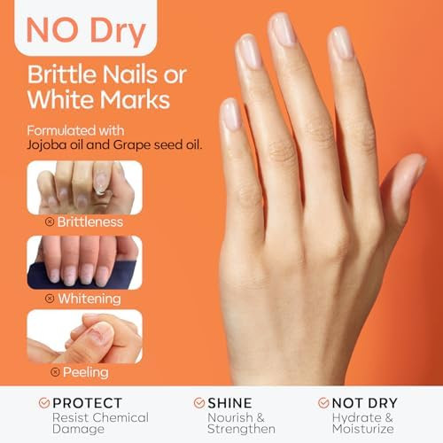 modelones Acetone Nail Polish Remover, Gel & Nail Polish Quick Removal 8 Oz