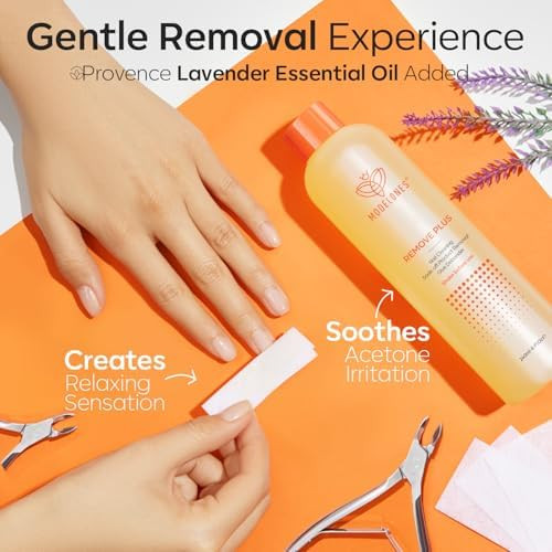modelones Acetone Nail Polish Remover, Gel & Nail Polish Quick Removal 8 Oz