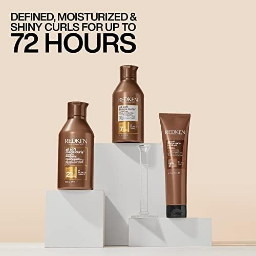 Redken All Soft Mega Curls Hydramelt Leave In Treatment For Extremely Dry Curly & Coily Hair  Moisturizing Hair Lotion  Enhances Shine