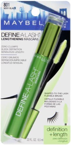Maybelline Lengthening Mascara Very Black  Define-A-Lash  Washable Formula  Longer-looking Lashes