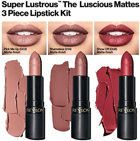 Revlon Super Lustrous Lipstick Gift Set High Impact Matte Finish  Sheless
