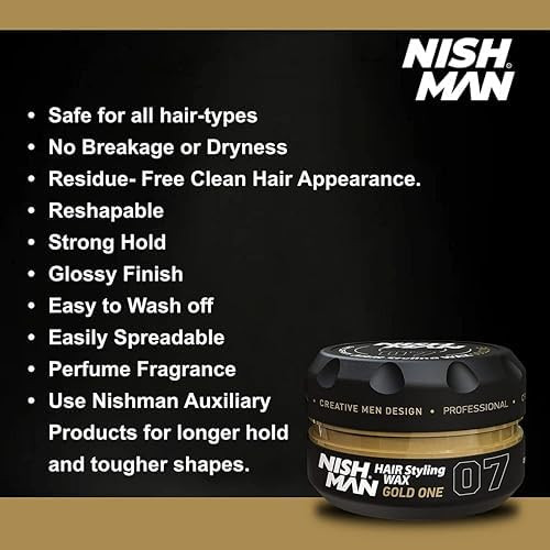 Nishman Hair Styling Wax Gold One 07 150 ml