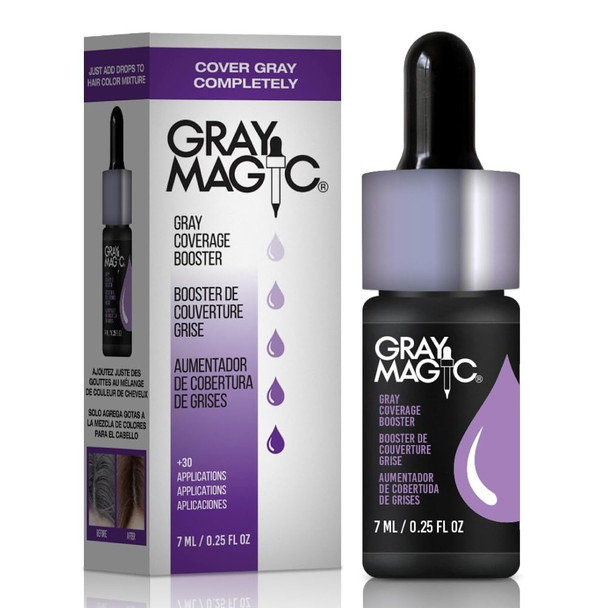 Ardell Gray Magic Hair Color Drops  Additive - Boosts Hair Color Penetration and  Covers Gray Hair Completely  Enhanced Hair Dye Absorption