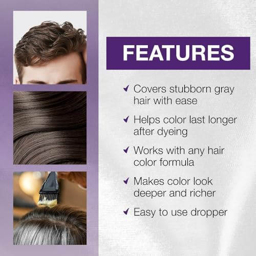 Ardell Gray Magic Hair Color Drops  Additive - Boosts Hair Color Penetration and  Covers Gray Hair Completely  Enhanced Hair Dye Absorption