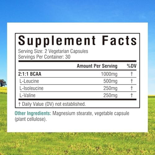 Innate Vitality BCAA Capsules, for Men & Women, 2:1:1 Branched Chain Amino Acids, L-Leucine, L-Isoleucine, L-Valine, No Mixing, No Mess, Energy, Recovery, Focus, On-the-Go, Non-GMO,