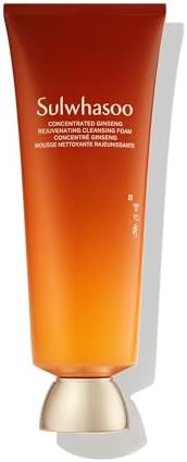 Sulwhasoo Concentrated Ginseng Cleansing Foam Hydrating Korean Facial Cleanser  Removes Makeup Dirt and  Oil  Gentle Daily Face Wash for Dry Normal and  Sensitive Skin