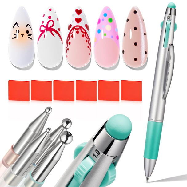 Modelones Nail Art Brushes, Gel Polish Liner Clean up Carving Dotting Tools