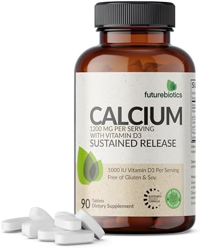 Futurebiotics Calcium 1200 mg + D3 1000 IU Sustained Release,