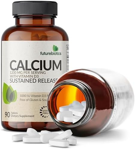 Futurebiotics Calcium 1200 mg + D3 1000 IU Sustained Release,