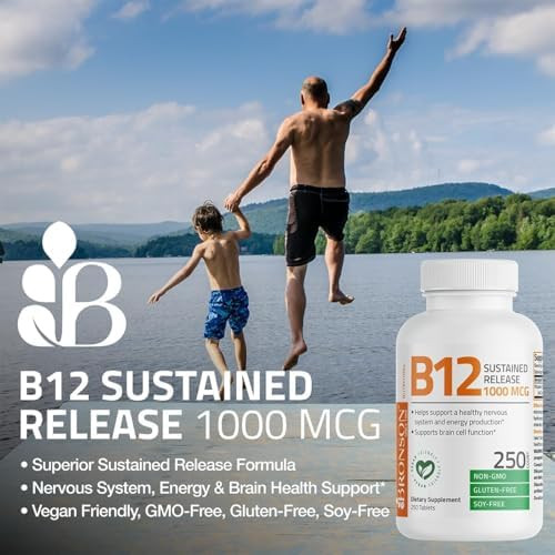 Bronson Vitamin B12 1000 mcg Sustained Release, Energy Support,