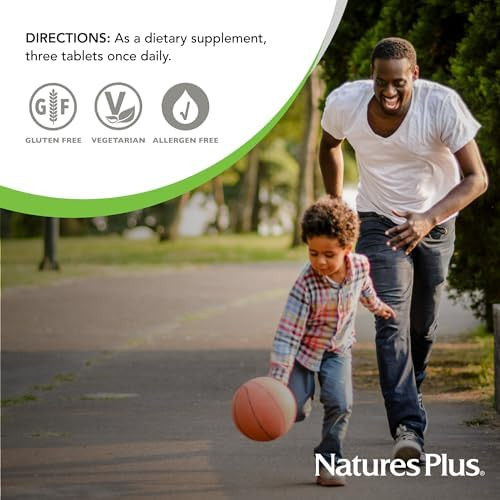 NaturesPlus Source of Life No Iron - 180 Tablets - Multivitamin & Mineral Supplement with Vitamin D3 - Supports Natural Energy & Well-Being - Gluten Free, Vegetarian