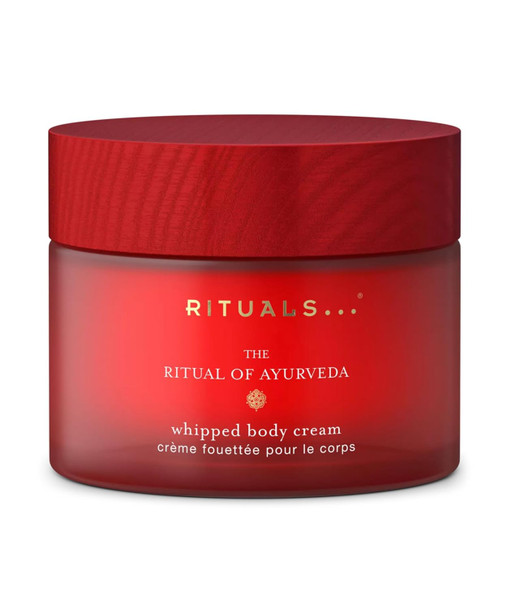 RITUALS The of Ayurveda Whipped Body Cream Refillable  Nourishing Body Moisturizer with Indian Rose and  Sweet Almond Oil