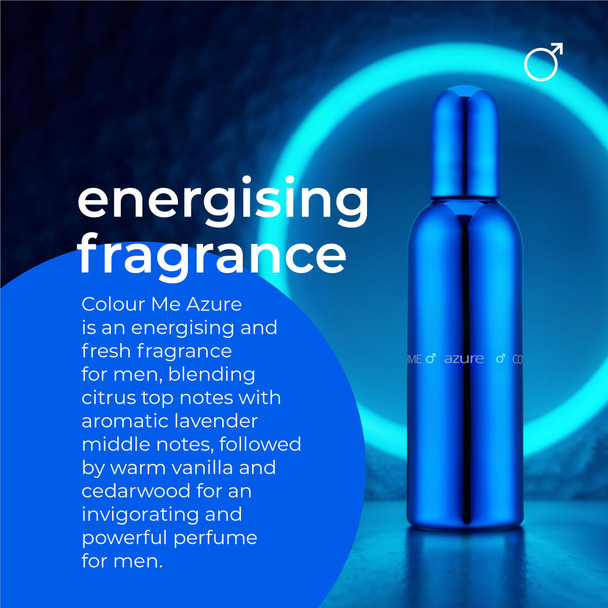 COLOUR ME Azure - EDP Aftershave for Men - Vetiver & Patchouli 100ml