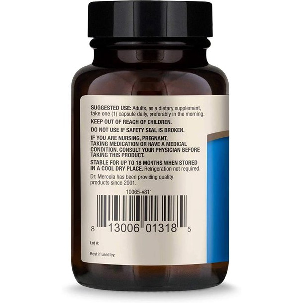 Dr. Mercola Complete Probiotics - 90 Servings- Daily Probiotic Supplement - 70 Billion CFU - Acid & Bile Resistant - Promotes Digestive Health and Supports Immune System