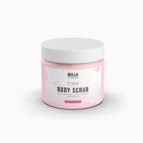 Bella All Natural Fizzy and Booty Scrub For Silky Smooth Skin Reduce Stretchmarks and Cellulites