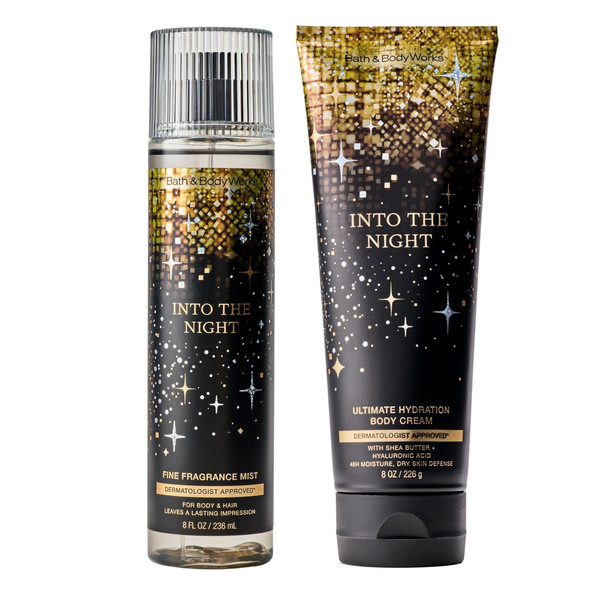 Bath and Body Works Fine Fragrance Mist + Body Cream Into The Night