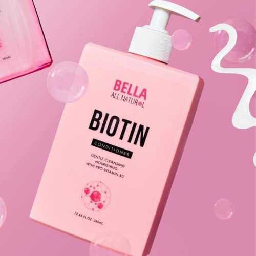 Bella All Natural Biotin Conditioner For Hair Growth Thickening Deep Moisturizer AntiFrizz