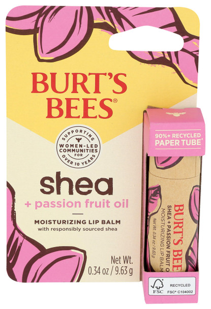 Burts Bees Lip Balm Shea Passion Fruit Oil 0.34 Ounce