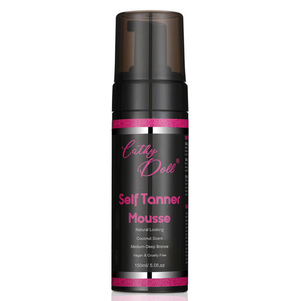 Cathy Doll Cruelty Sunless Tanning Mousse Natural Self Tanner Mousse Self Tanning For Fair Skin Body Face