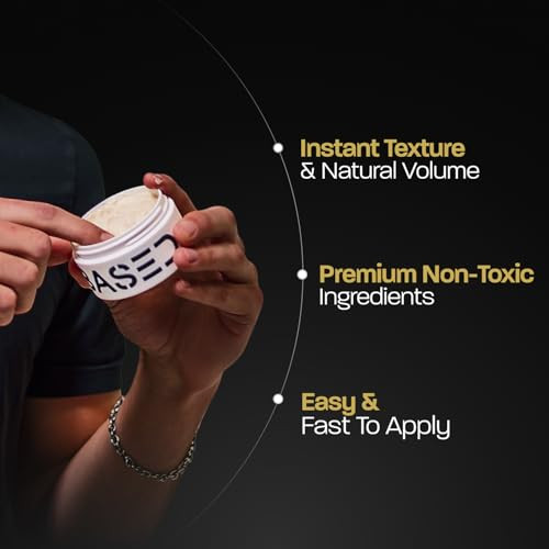 Based Bodyworks Based Hair Clay For Men Premium Hair Clay With Strong Hold Texturizing Finish and Low Shine Hair Styling For Medium Thick Straight Or Wavy Hair Santal Sandalwood Fragrance 3Oz Pack Of 1